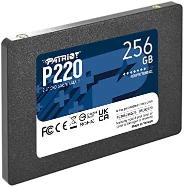 The Patriot P220 installed in a desktop drive bracket