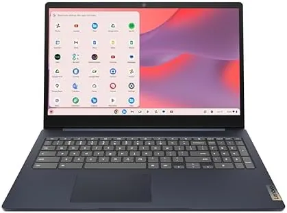 Close view of the IdeaPad 3i display showing sharp text and wide viewing angles