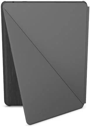 Fire HD 10 in the cover propped up at a video viewing angle