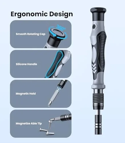 The AXTH 115-in-1 Precision Screwdriver Set, [Super Durable] Mini Professional Magnetic in real use