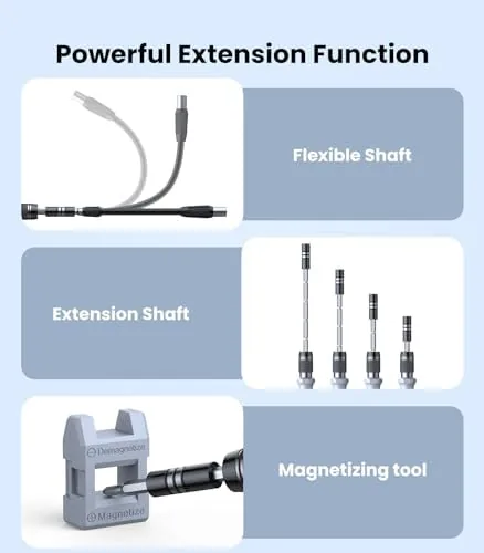Another view of the AXTH 115-in-1 Precision Screwdriver Set, [Super Durable] Mini Professional Magnetic
