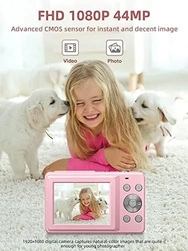 The rear of the camera showing the screen, mode dial, and function buttons