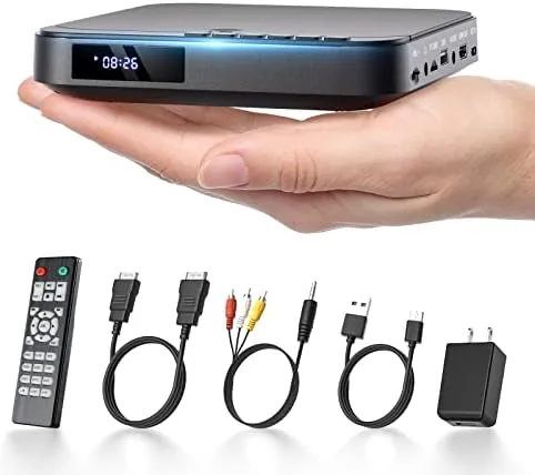 Overview of the DESOBRY Mini DVD Player for TV with HDMI, Region Free