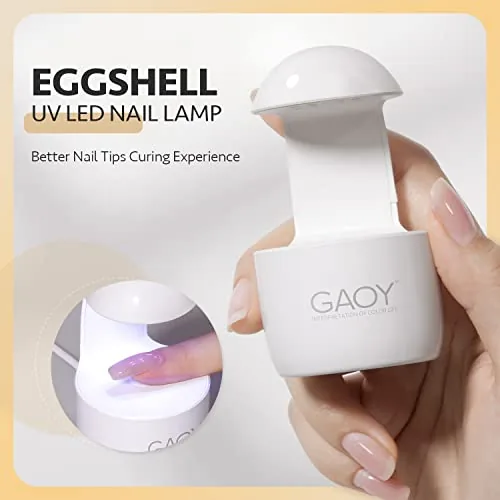 Close look at the GAOY Mini UV Light for Gel Nails, Small LED Nail build quality