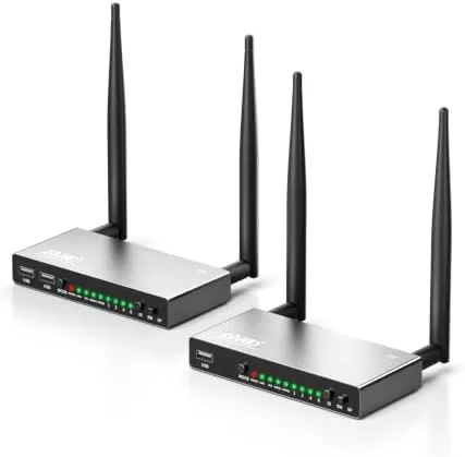 HDMI Wireless Transmitter & Receiver with KVM, IR Remote, Loop-Out | Multiple TXs & Review: Tested and Rated