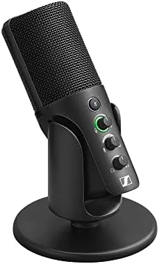 Detail shot of the SENNHEISER Professional Profile - USB Cardioid Condenser Microphone & Table features