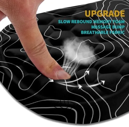 Close look at the Hokafenle Ergonomic Mouse Pad Wrist Support, Wrist Rest Mousepad for build quality