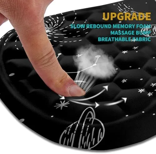 Close look at the Hokafenle Ergonomic Mouse Pad Wrist Support, Wrist Rest Mousepad for build quality
