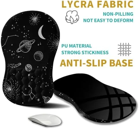 Another view of the Hokafenle Ergonomic Mouse Pad Wrist Support, Wrist Rest Mousepad for