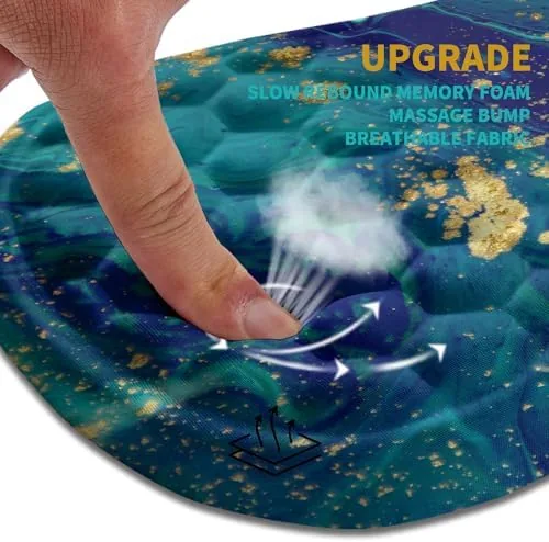 Close look at the Hokafenle Ergonomic Mouse Pad Wrist Support, Wrist Rest Mousepad for build quality