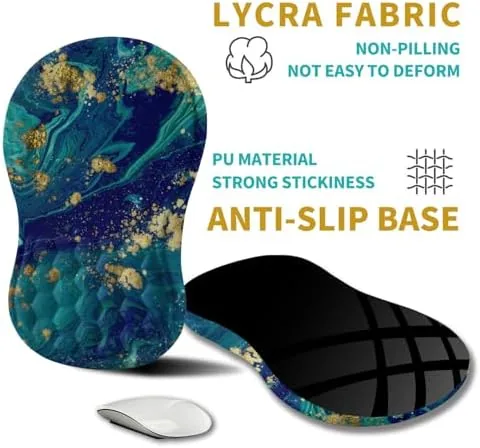 Another view of the Hokafenle Ergonomic Mouse Pad Wrist Support, Wrist Rest Mousepad for