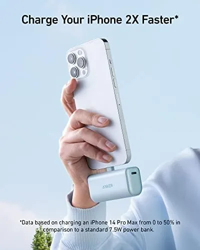 Anker Nano in a jacket pocket next to a phone and keys for scale