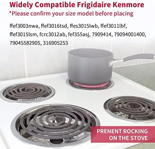 Close up of the rolled edge and thickened rim of a drip pan