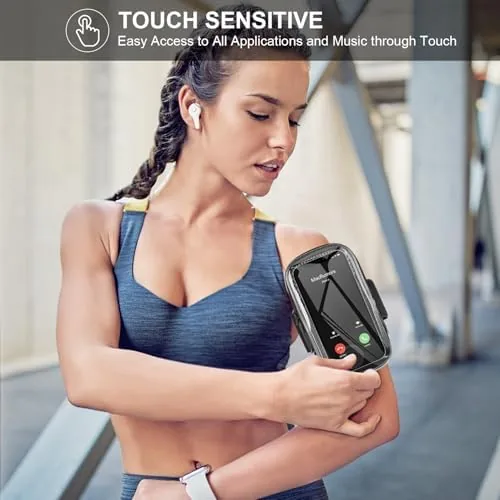 The Phone Holder for Running, Armband for iPhone 16 15 14 in real use