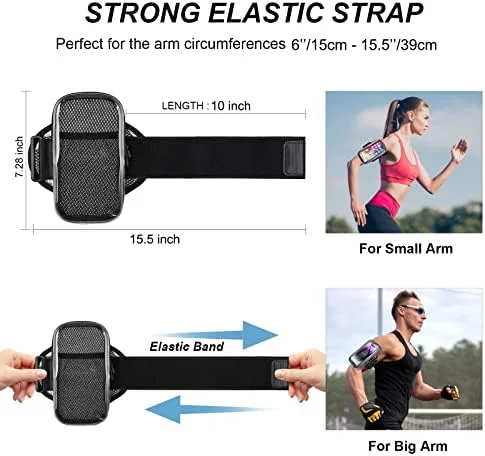 Another view of the Phone Holder for Running, Armband for iPhone 16 15 14