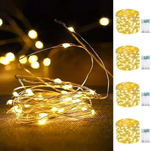 Overview of the 4 Pack Fairy Lights Battery Operated 16FT 50 LED String