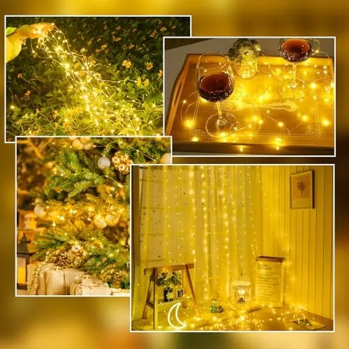 Another view of the 4 Pack Fairy Lights Battery Operated 16FT 50 LED String