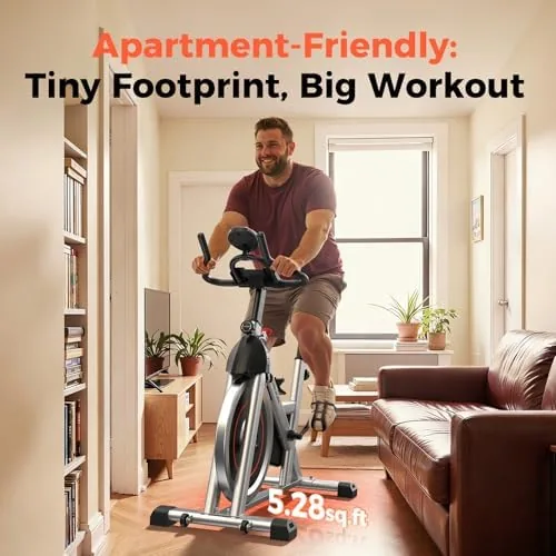 Three exercise bikes compared: YOSUDA, a friction bike, and a connected bike