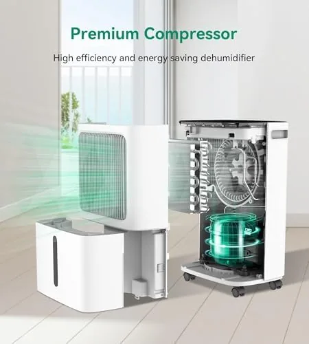 The 34 Pint/D, 2500 Sq.Ft Dehumidifier for Basement with Drain Hose compared in context