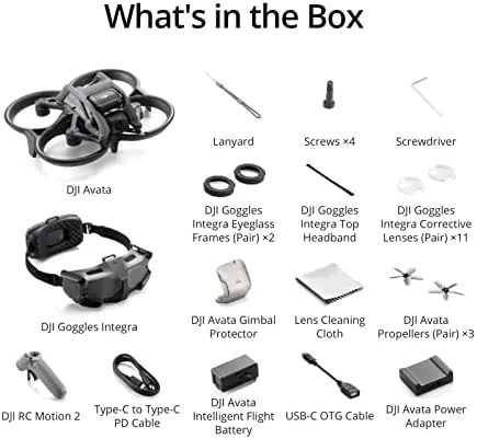 DJI Avata next to a traditional camera drone and a racing quad