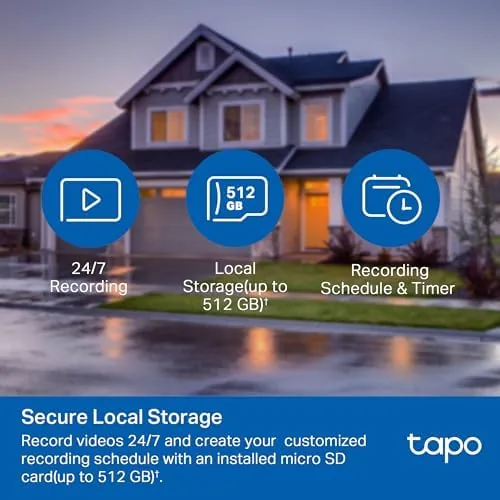 Another view of the Tapo 1080P Outdoor Wired Pan/Tilt Security Wi-Fi Camera, 360° View