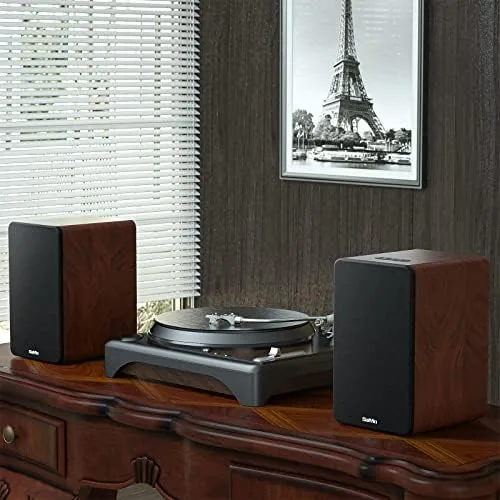 The Saiyin Bluetooth Bookshelf Speakers for Record Player, Powered Studio Monitor compared in context