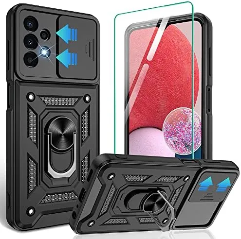 The black Gritup case fitted on a Galaxy A13 4G showing the rear panel