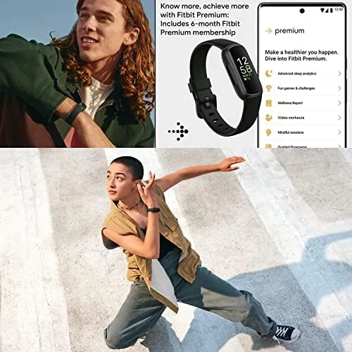 Another view of the Fitbit Inspire 3 Health & Fitness Activity Tracker (Black) with