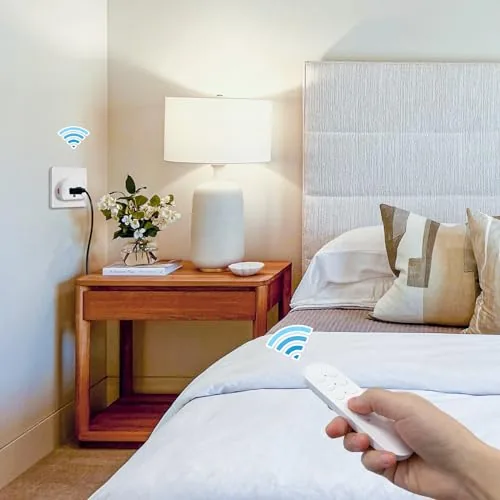 The Remote Control Outlet 10A Wireless Light Switch for Household Appliances in real use