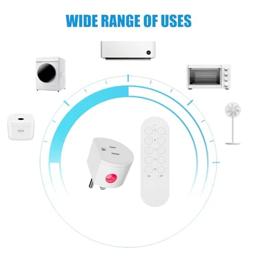Another view of the Remote Control Outlet 10A Wireless Light Switch for Household Appliances