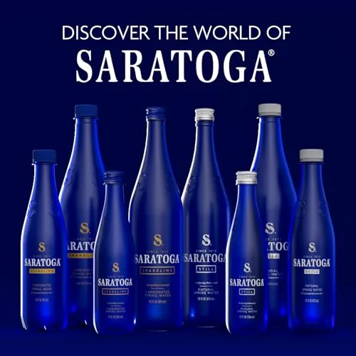 Testing the Saratoga, Sparkling Water Bottles, 6-Pack - Carbonated Spring Bottled Water over two weeks