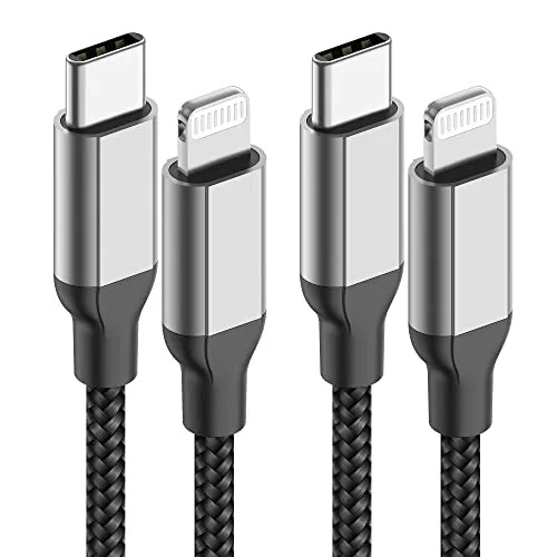 Overview of the 2Pack MFi Certified 3ft USB-C to Lightning Cable for iPhone