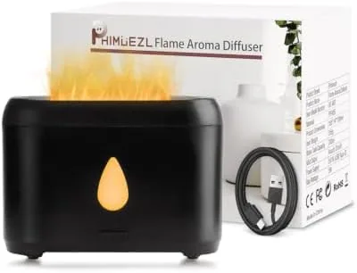 Flame Diffuser for Essential Oils, 200ml Ultrasonic Aroma Diffusers with Cool Mist, Aromatherapy Diffuser Review: Tested and Rated