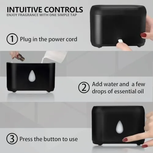 The Flame Diffuser for Essential Oils, 200ml Ultrasonic Aroma Diffusers with in real use