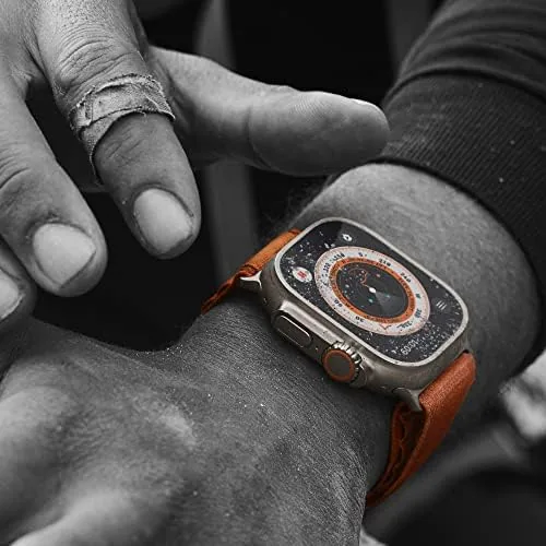 Another view of the Apple Watch Ultra [GPS + Cellular 49mm] Titanium Case with