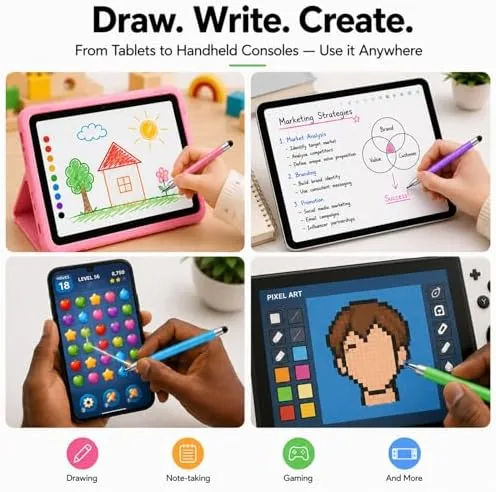 The Stylus Pens for Touch Screens, Universal 2 in 1 Stylus compared in context