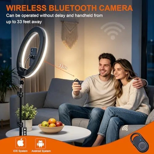 The 10" Selfie Ring Light with 73" Tripod Stand & 1 in real use
