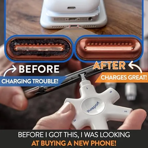 Detail shot of the USB-C Multi-Tool Kit Repair & Clean Phone,Tablet,PC Ports (Black) | features