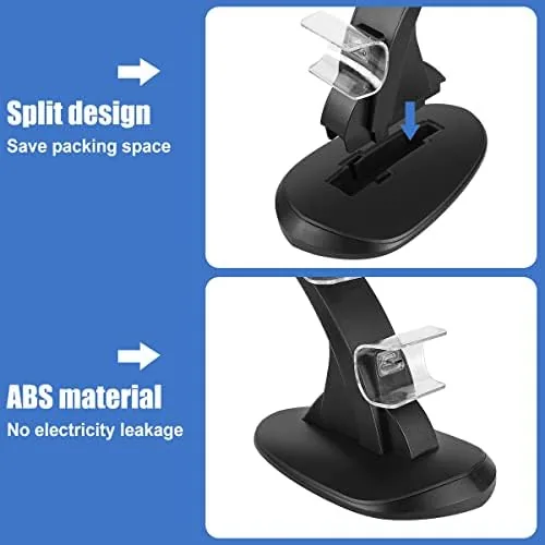 Comparison of the dual dock with the official PlayStation charging station