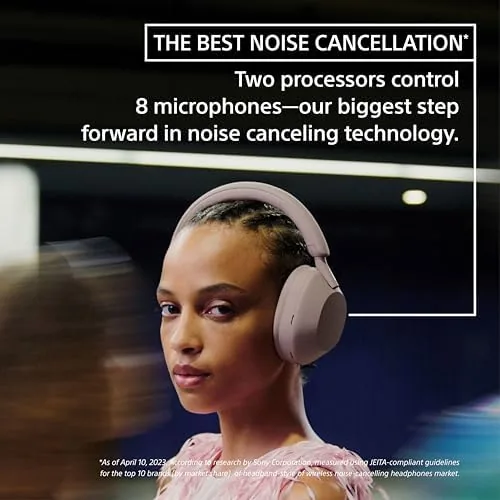 Close look at the Sony WH-1000XM5 Premium Noise Cancelling Wireless Headphones, Midnight Blue | build quality