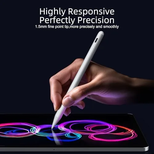 Close look at the Stylus Pen for iPad 2018-2026, Palm Rejection, Tilt Sensitivity build quality