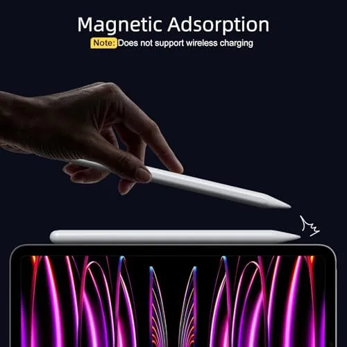 Another view of the Stylus Pen for iPad 2018-2026, Palm Rejection, Tilt Sensitivity