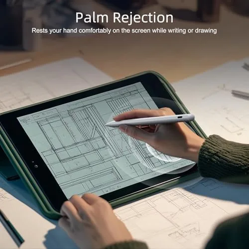 The Stylus Pen for iPad 2018-2026, Palm Rejection, Tilt Sensitivity compared in context