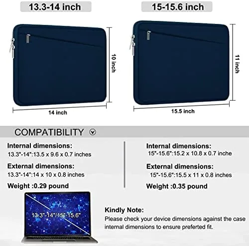 The Laptop Sleeve Case, 15.6 inch, Durable Computer Carrying Bag Protective compared in context