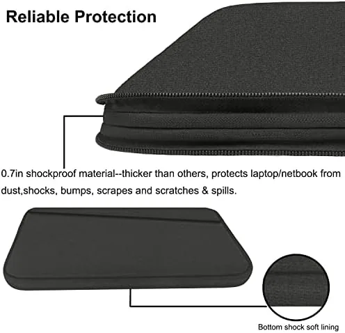 The 15.6 inch Laptop Case, Durable Computer Carrying Bag Protective Case in real use