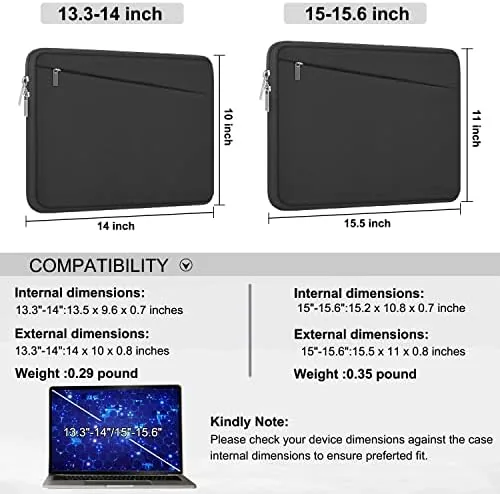 The 15.6 inch Laptop Case, Durable Computer Carrying Bag Protective Case compared in context