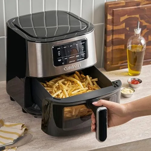 Close look at the Cuisinart Air Fryer, 6-Quart Basket Large Fryer with 5 Cooking build quality