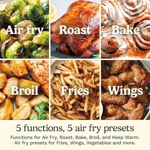 The Cuisinart Air Fryer, 6-Quart Basket Large Fryer with 5 Cooking in real use