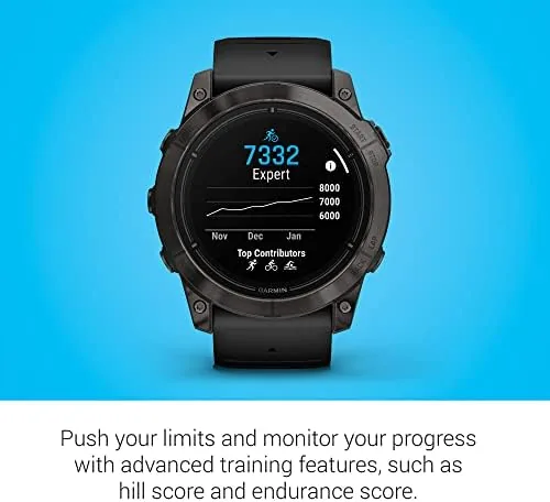 The watch on a wrist during a strength workout with heart rate data on screen