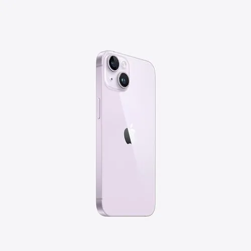 Close look at the Apple iPhone 14, 128GB, Purple - Unlocked (Renewed Premium) build quality